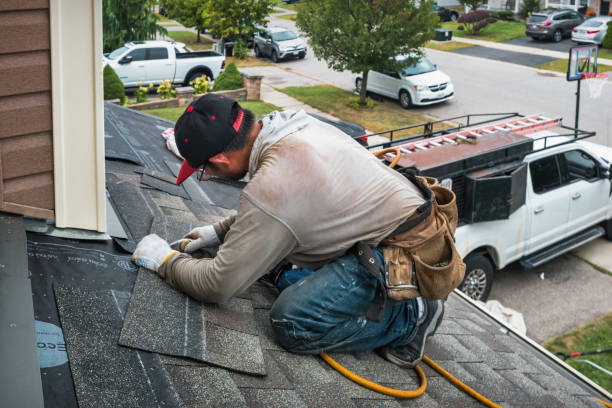 Professional Gutter Repair And Installation technician working in Worthington, IN